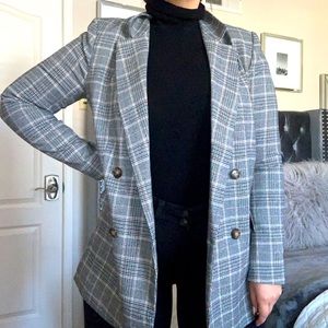 ✨ H&M | Plaid Overcoat ✨